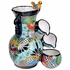 Talavera Cascading Flower Pot Fountain