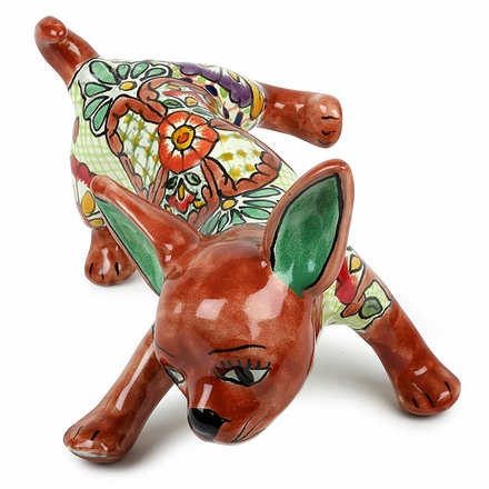Talavera Chihuahua Leg Lifted - Assorted Colors