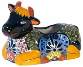 Talavera Cow Planter Pot
