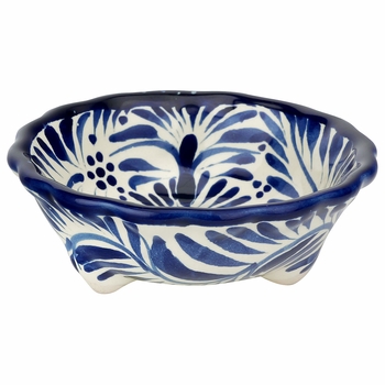 Talavera Dipping Bowl - Blue & White