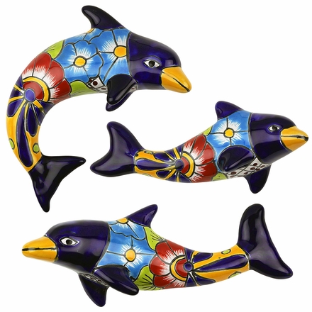 Talavera Dolphins  - Set of 3
