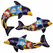 Talavera Dolphins  - Set of 3