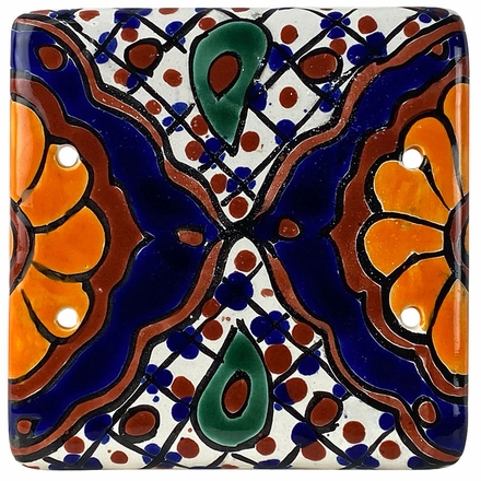 Talavera Double Blank Plate Cover