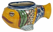 Talavera Fish Flower Pot