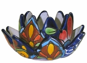 Talavera Flower Candle Holder