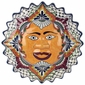Talavera Framed Hanging Sun Face