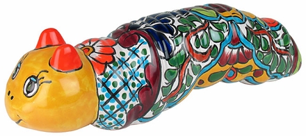 Talavera Inch Worm Figurine