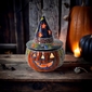 Talavera Jack-O-Lantern Pumpkin with Witch Hat