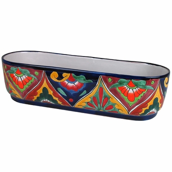 Talavera Large Oval Planter