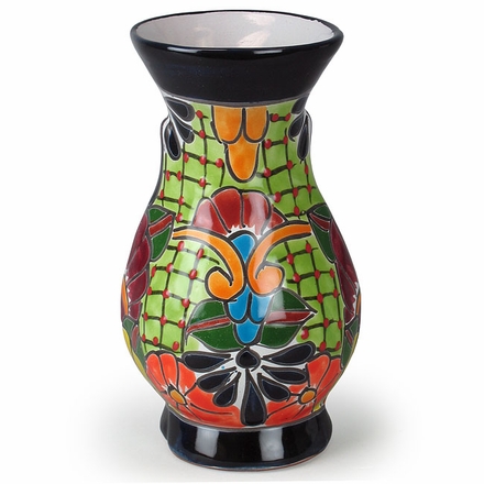 Talavera Medium Ridged Vase
