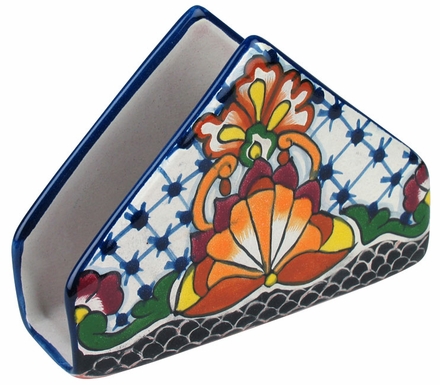 Talavera Napkin Holder - Rosario Pattern