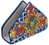 Talavera Napkin Holder - Yellow Cross Pattern