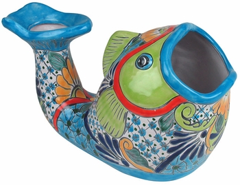 Talavera Open Mouth Fish Pot