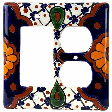 Talavera Outlet & Rocker Switchplate PL13