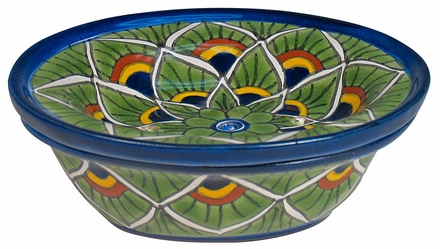 Talavera Peacock Soap Dish