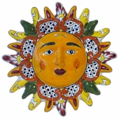 Talavera Pointed Ray Hanging Sun Face