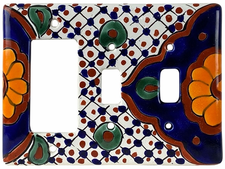 Talavera Rocker & Double Switch Cover