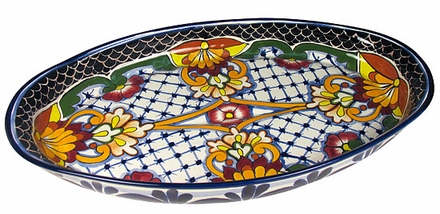 Talavera Rosario Oblong Serving Tray