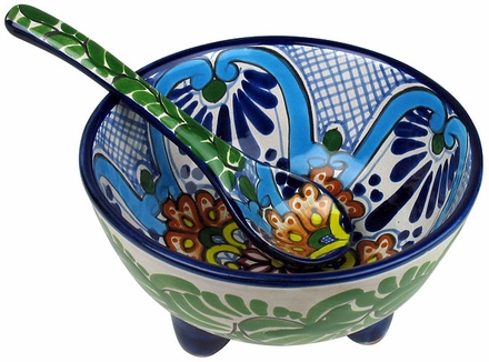 Talavera Salsa Bowl - Margarita Pattern