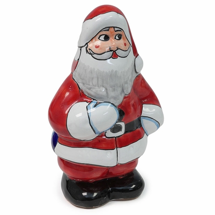 Talavera Santa Figurine - Red Suit