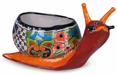 Talavera Snail Flower Pot Planter