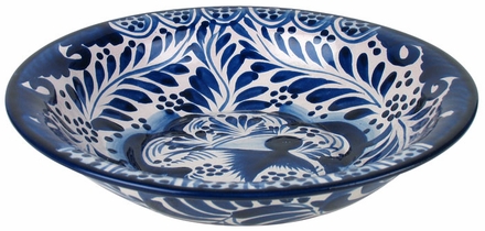 Talavera Soup Bowl - Blue & White
