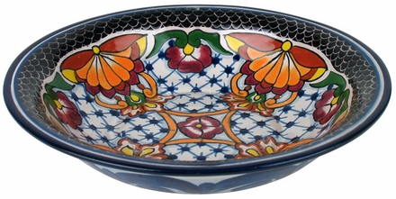 Talavera Soup Bowl - Rosario Pattern