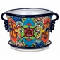 Talavera Squash Flower Pot with Handles