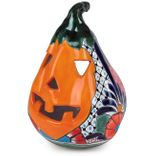 Talavera Squash Jack-o-Lantern
