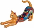 Talavera Stretching Cat