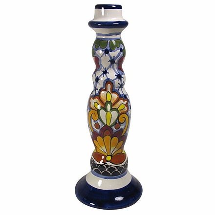 Talavera Tall Rosario Candleholder