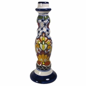 Talavera Tall Rosario Candleholder