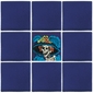 Talavera Tile - Day of the Dead - PP2135 - 15 Tiles