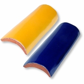 Talavera Tile - Solid Color Edge Pieces - 15 per box