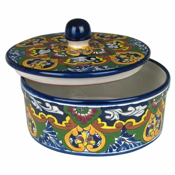 Talavera Tortilla Container with Lid