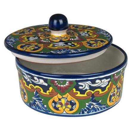 Talavera Tortilla Container with Lid