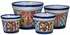 Talavera Violet Pots - Set of 4