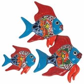 Talavera Wall Fish  - Set of 3
