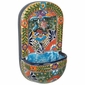 Talavera Wall Fountain with Frog