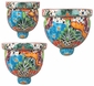 Talavera Wall Planter Pots - Set of 3