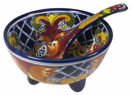 Talavera Yellow Cross Salsa Bowl