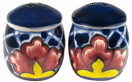 Talavera Yellow Cross Salt & Pepper Shakers - Pair