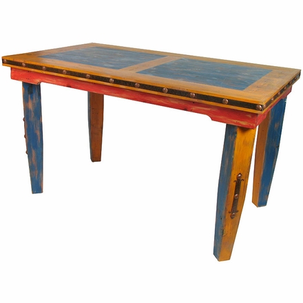 Tall Multi-Color Dining Table - Mexican Country Style