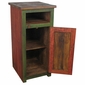 Tall Painted Wood Skinny TV Stand