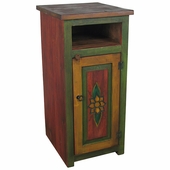 Tall Painted Wood Skinny TV Stand