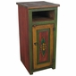 Tall Painted Wood Skinny TV Stand