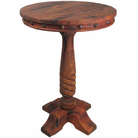 Tall Round Mesquite Bistro Table