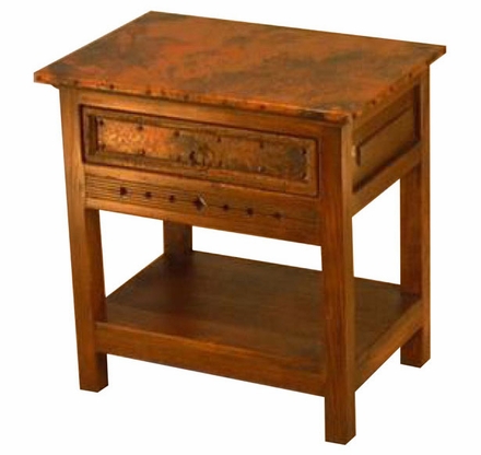 Taos Nightstand with copper
