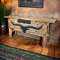 Texas Longhorn Sofa Table