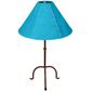 Three Leg Iron Table Lamp with Rawhide or Pigskin Shade